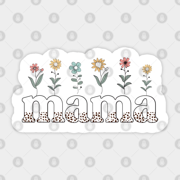 Floral Mama design Sticker by UrbanLifeApparel
